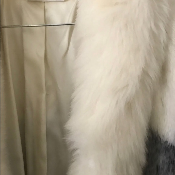 Rare Vintage 70s Rose Cloak & Suit Co Inc Mid-Length Gray Ivory Fur Coat Size 10 - Picture 11 of 15
